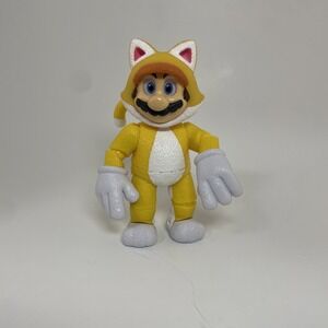 Nintendo Mario Cat Suit Action Figure Yellow White Cat Mario Toy Collectible